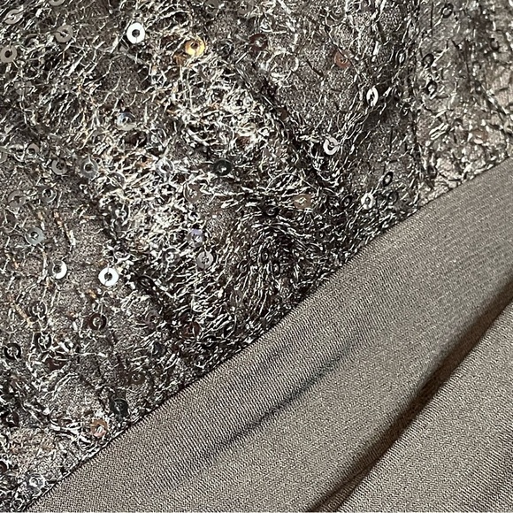 Ruby Rox Pleated Beaded Sequin Black Strapless Mini Dress Medium (Juniors) (NWT) - Picture 5 of 12